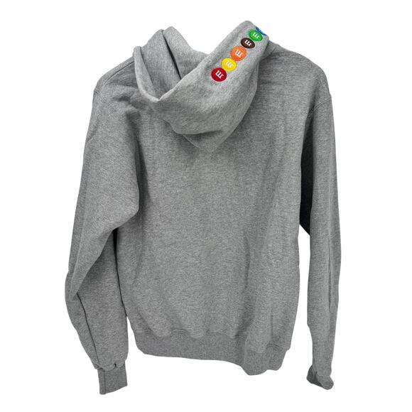 Champion M&M's Hoodie Womens Small Gray Pullover Embroidered Hood Limited Ed - Picture 3 of 9